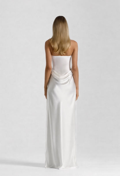  body con strapless gown party dress