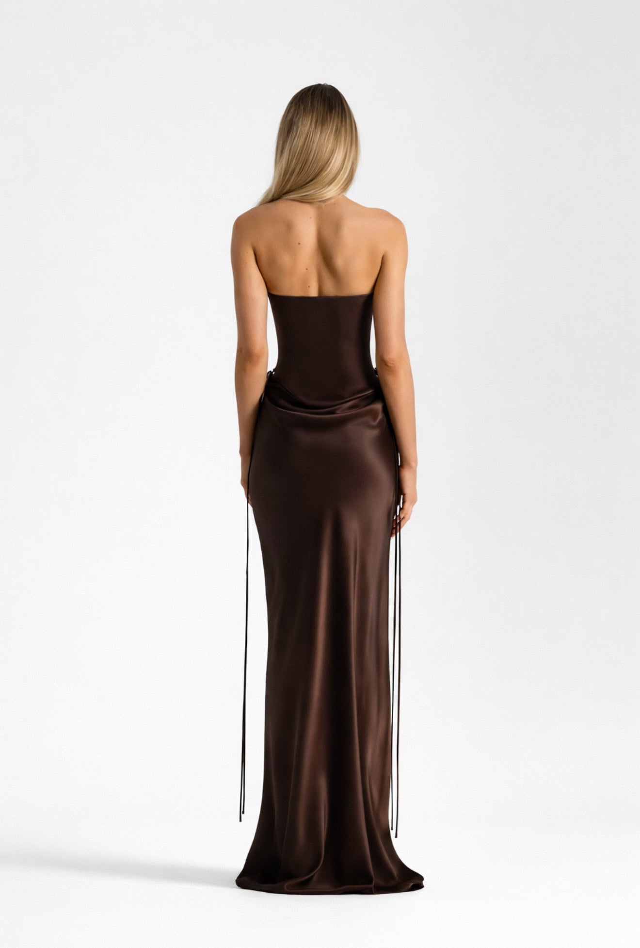  body con strapless gown party dress