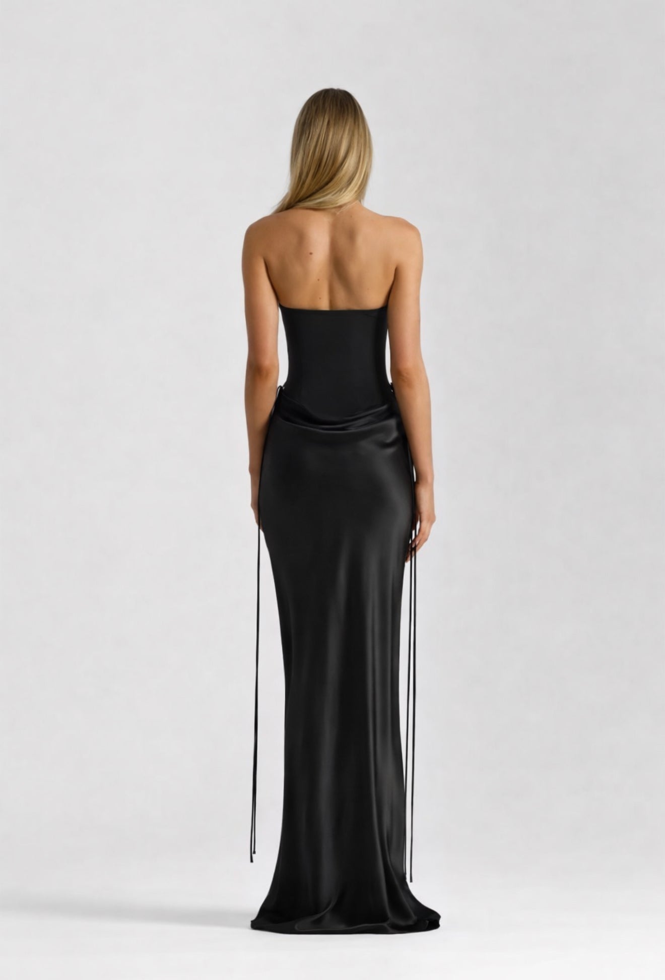 body con strapless gown party dress