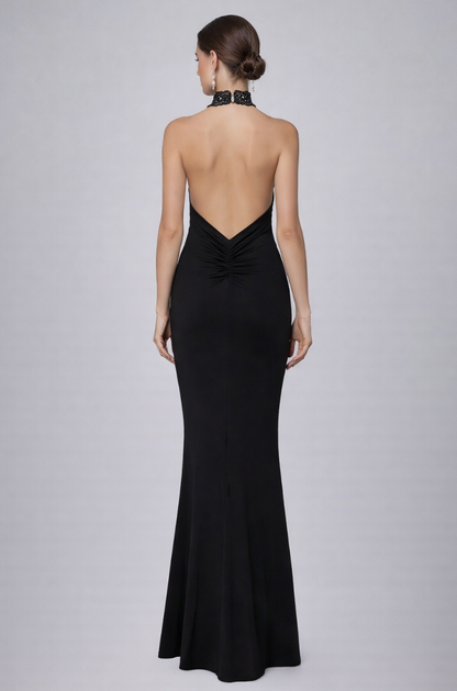 Open back lace dress