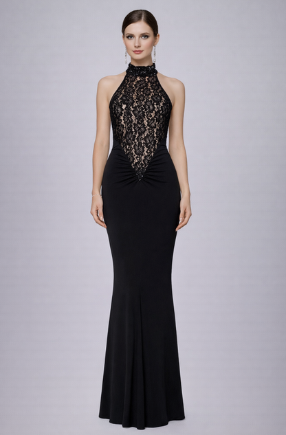 Open back lace dress