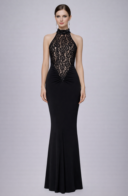 Open back lace dress