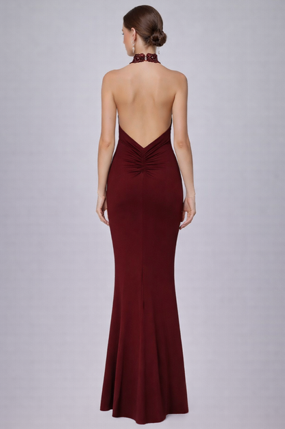 Open back lace dress